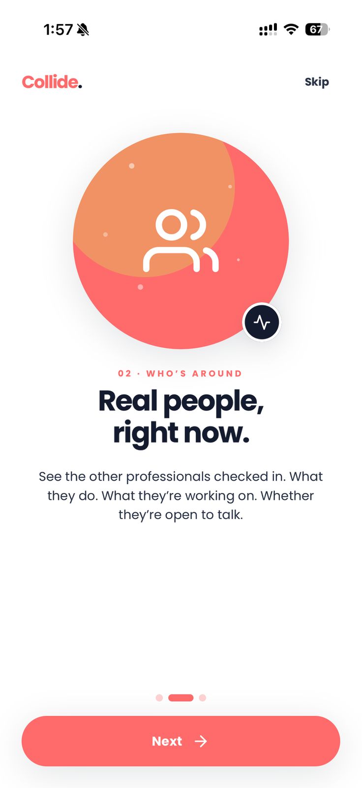 Collide Check-In onboarding screen