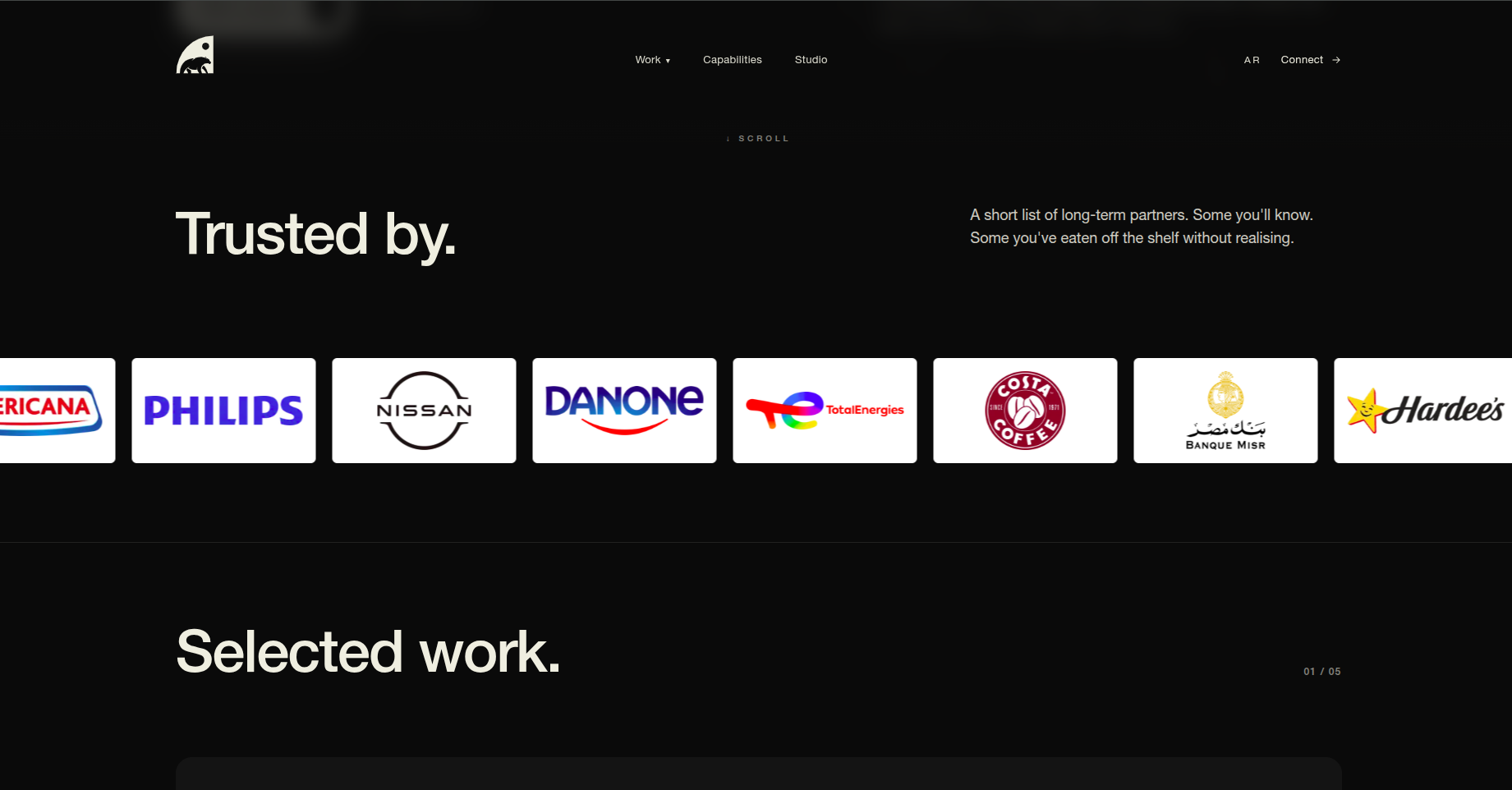 Everybear website — trusted by section