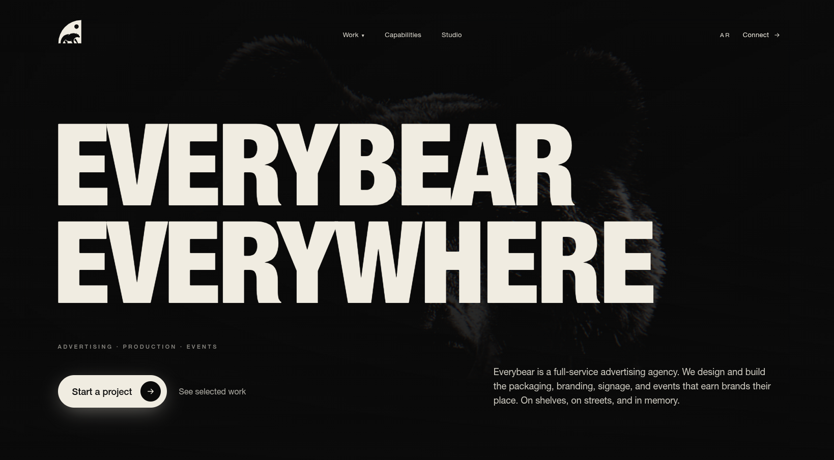 Everybear website hero
